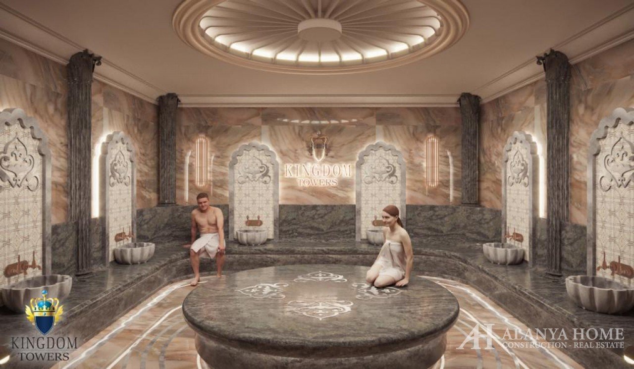 Фото покупка продажа недорогая квартира в доме жилом комплексе с турецкий хамам Алания Хоум Анталия 